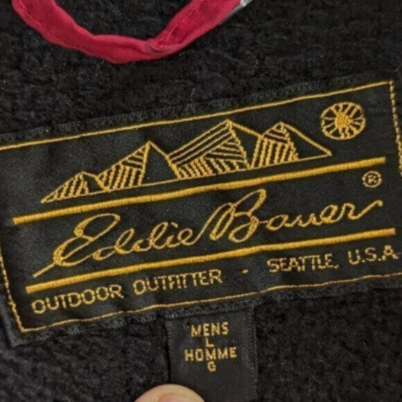 Vintage Eddie Bauer fleece lined jacket - Picture 4 of 5